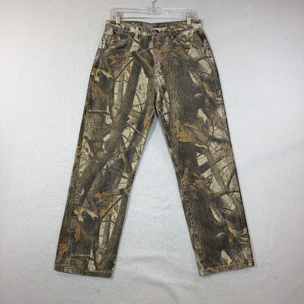 Wrangler ProGear Jeans Mens 32x30 Realtree Hardwoods Camo Hunting Outdoors Pants